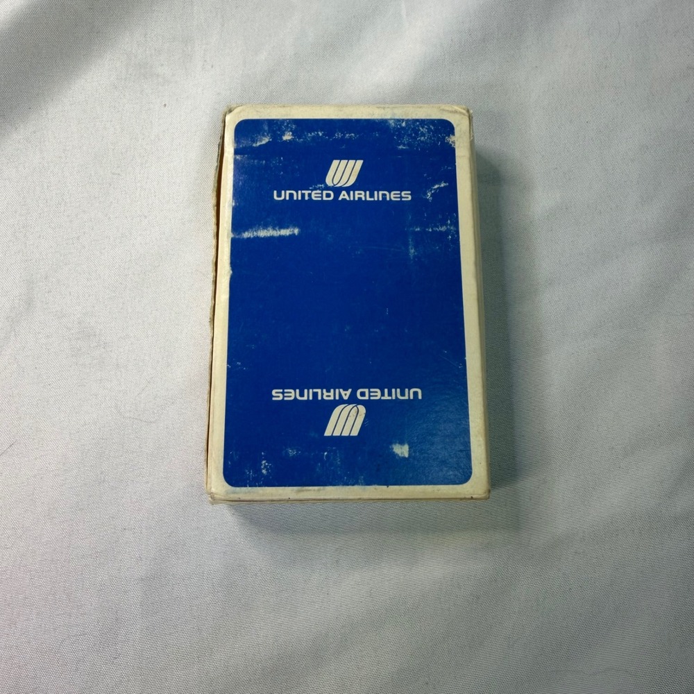 Vintage United Airlines Playing Cards Saul Bass Tulip Logo  missing 1 joker